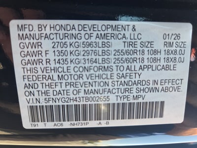2026 Honda Pilot EX-L