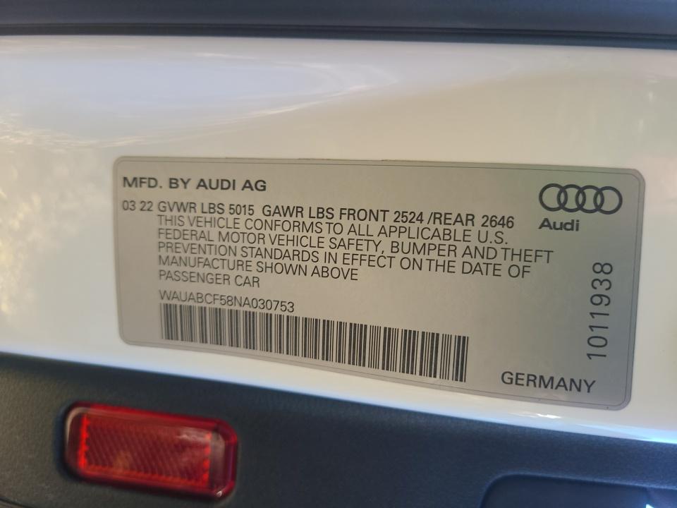 2022 Audi A5 Sportback Premium