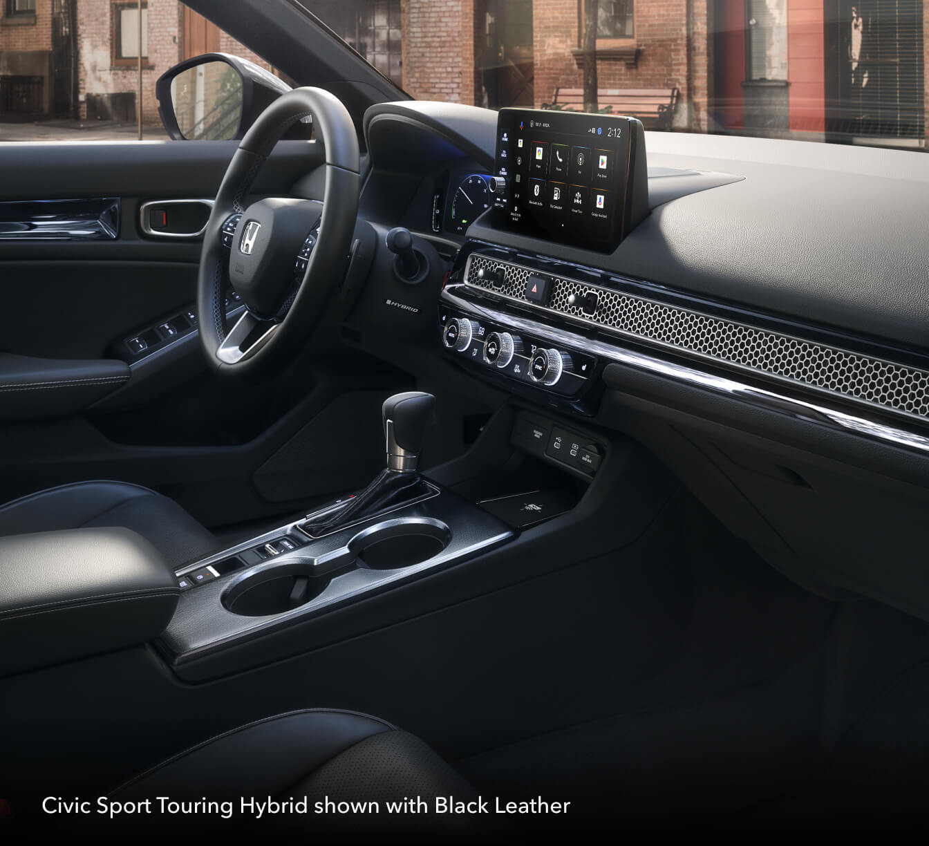 Civic Sport Touring Hybrid shown with Black Leather